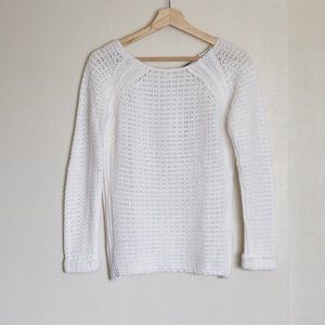 3/$20 White Bow-Back Sweater
